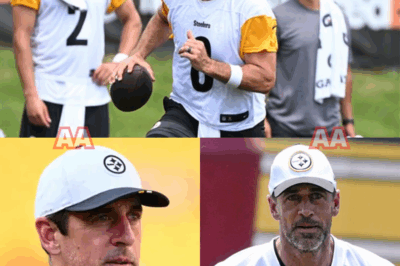 “Aaron Rodgers reveals the unfiltered message he sent to Steelers offensive line, shocking fans who never expected the future Hall of Famer to speak with such fire, raising questions about what kind of season he is about to unleash”