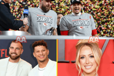 “NFL World Explodes After Brittany Mahomes’ Two-Word Message to Husband Patrick and Travis Kelce—Fans Are Losing Their Minds Over the Duo’s Unbelievable Reveal”