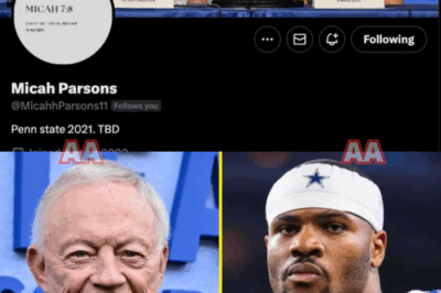 “Cowboys Meltdown Alert: Micah Parsons’ Agent Claps Back At Jerry Jones As All-Pro Star Erases Team From His Social Media In Shocking Twist”