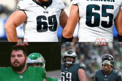 “Eagles Fans Stunned as Lane Johnson Appears to Signal ‘It’s Over’ After Landon Dickerson Injury, Igniting Panic Over Hidden Injuries, Coaching Rift, and a Secret Locker Room Video Yet to Be Released”