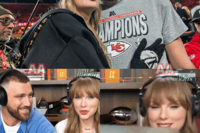 Taylor Swift Hijacks Travis Kelce’s Podcast to Announce Mysterious New Album—Whispers of Breakup Ballads, Super Bowl Secrets, and NFL Romance Explode Across Internet!!