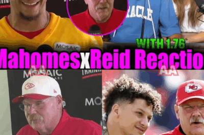 Fans Lose It Over Andy Reid’s Poker Face and Patrick Mahomes’ Giddy Reaction to Taylor Swift on Travis Kelce’s Show!!!