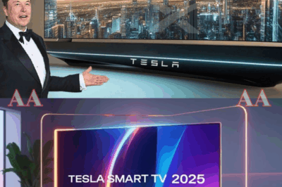 Tesla has officially unveiled a game-changing 2025 Smart TV designed by Elon Musk, packed with futuristic features that promise to redefine in-car and home entertainment. From AI-driven personalization to immersive cinematic quality, this bold innovation raises questions: is Tesla set to dominate the entertainment industry next?|KF