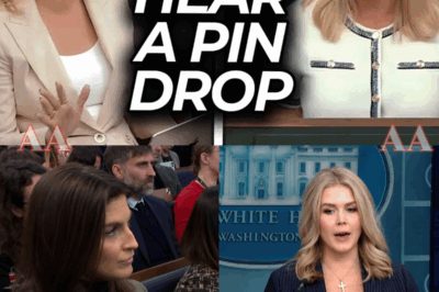 In a shocking live moment, a reporter’s carefully prepared question backfired disastrously, leaving her humiliated in front of millions. White House Press Secretary Karoline Leavitt’s stunning response not only silenced the entire room but also sparked an online firestorm…|KF