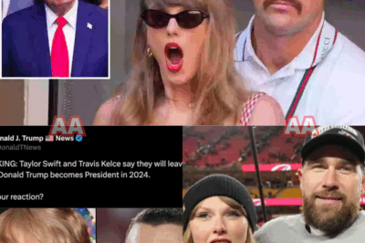 🚨 TRAVIS KELCE STRIKES BACK: FACES OFF WITH TRUMP OVER TAYLOR SWIFT – LAWSUIT LOOMING AS NFL STAR DEMANDS JUSTICE?