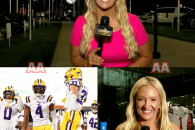 “Fury on the Field: LSU-Clemson Postgame Turns Ugly as Female Reporter Accuses ESPN Cameraman of ‘Shoving’ Her – Viewers Claim They Saw It Live But Broadcast Cut Away Suddenly”