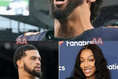 “Fans Lose It After Angel Reese Allegedly Forces Bears QB Caleb Williams to Get Sparkling MNF Nails — Did She Just Start an NFL Beauty Revolution?”