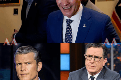 🔥 “COMEDY FADES. CHARACTER DOESN’T.” — Pete Hegseth’s Cold, Unshakable Response Leaves Stephen Colbert Speechless  The internet is on fire after Pete Hegseth’s devastating clapback to Stephen Colbert’s viral on-air attack. What started as late-night comedy turned into a cultural showdown when Hegseth, calm but razor-sharp, delivered a message that cut deeper than any punchline.  “I’ve fought real battles — not the kind that end when the cameras cut,” he said, earning thunderous applause. But it was his final line — “Comedy fades. Character doesn’t.” — that froze the room and sent social media into overdrive|KF