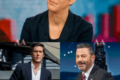 Rachel Maddow slammed her mic down. David Muir tore his earpiece out. Jimmy Kimmel just smiled — that dangerous kind of smile. Three of TV’s biggest names just broke free, announcing “The Real Room” — no scripts, no sponsors, no permission. The networks called it chaos. Viewers called it freedom. And as cameras cut, Maddow’s final words echoed through the control room: “You can own the airtime. But not the truth.” Now, every newsroom in America is holding its breath|KF