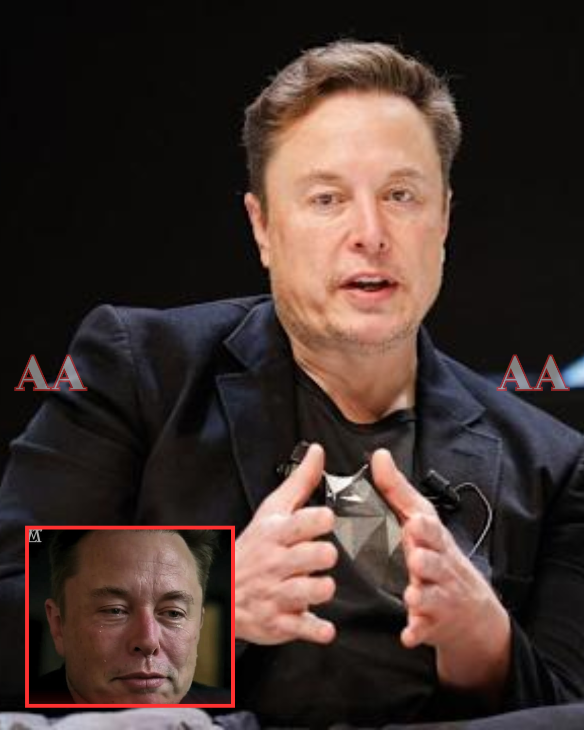 “I’m fine,” he said — but his eyes told another story. Elon Musk just(00)