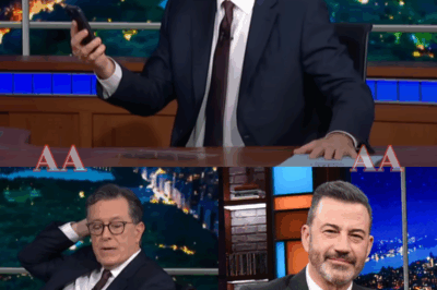 🚨 “Stephen Colbert’s Live Shock — The Exact Moment He Learned About Jimmy Kimmel’s Suspension” 🚨  During a taping of The Late Show, cameras captured the second Stephen Colbert was handed shocking news: Jimmy Kimmel’s suspension. His face told a story words couldn’t. The audience sat frozen, unsure how to react, as the moment unfolded in real time.  Now, with Kimmel back, the never-before-seen footage has resurfaced — and its impact is even more powerful|KF