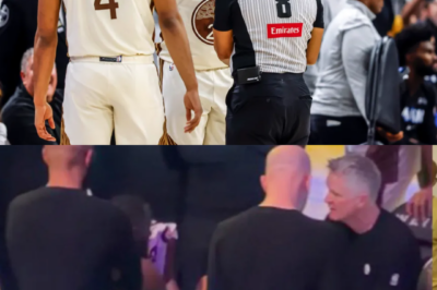Draymond Green storms off to the locker room after a heated confrontation with Warriors coach Steve Kerr, as tempers boil over on the sideline.