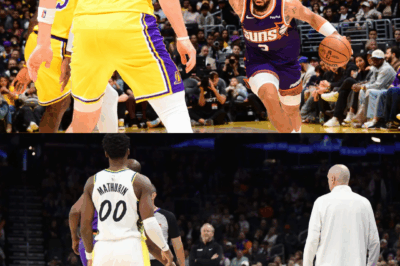 In a stunning twist that sent shockwaves through the arena, Suns superstar Devin Booker abruptly walked off the court against the Lakers after a sudden groin scare—just moments after dropping 11 electric points. Fans were left frozen in disbelief, whispering whether this unexpected exit is a minor hiccup… or the first sign of a much bigger crisis looming for Phoenix(xb)
