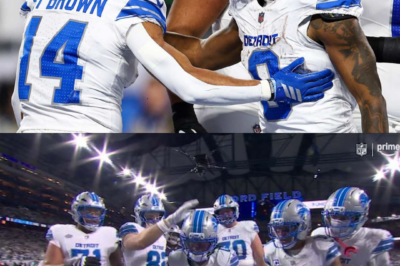 Dan Campbell couldn’t hold back his excitement as Jahmyr Gibbs tied Barry Sanders’ legendary record for the most touchdowns before age 24 — praising the young star with a bold declaration that echoed across the NFL: “There’s just not a cap on this dude.”