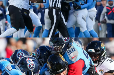 Chaos erupted on the sidelines as the Jaguars–Titans clash spiraled into a shocking touchline meltdown — punches flying, tempers flaring, and coaches scrambling to restore order. What exactly triggered the mass brawl that turned a routine matchup into pure NFL mayhem?