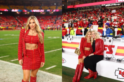 Gracie Hunt amazes fans with her stunning outfit choice as the ‘beautiful’ Kansas City Chiefs heiress turns heads during the Christmas clash.
