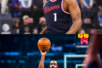 James Harden storms into basketball immortality, climbing into the NBA’s all-time top 10 in scoring and surpassing Carmelo Anthony — a defining milestone that reignites his legacy, shakes the league, and reminds the world that ‘The Beard’ still rewrites history.