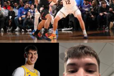 Lakers’ Jake LaRavia reveals a gnarly tooth injury after a brutal clash with the Sixers — a shocking visual that underscores the physical toll of the game and the grit required to battle night after night in the NBA.