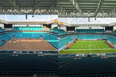 Historic stadium undergoes epic transformation ahead of Miami-Indiana CFP final, setting the stage for a blockbuster national title clash