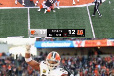 History made in Cleveland: Browns star Myles Garrett breaks the NFL single-season sack record against the Bengals — and his stunning celebration steals the night