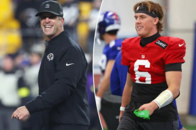 John Harbaugh held secret two-hour meeting with Jaxson Dart ahead of Giants’ blockbuster coaching decision, sparking shockwaves across the NFL