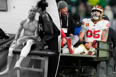 49ers star George Kittle breaks his silence on a crushing Achilles injury in an emotional message, admitting he is ‘heartbroken’ by the setback