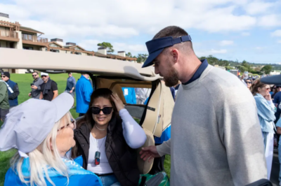 Travis Kelce hits fan in head with golf ball at Pebble Beach Pro-Am – again – as NFL star’s errant shot sparks crowd concern
