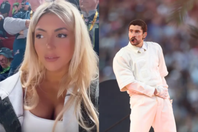 Influencer records herself ‘not watching’ Bad Bunny live at Super Bowl 2026 halftime show and claims she lost 1,000 followers in minutes as online backlash explodes.