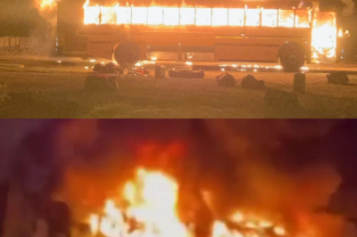 A terrifying incident involving an all-girls flag football team has left many shaken after their team bus was suddenly engulfed in flames on a highway.  What began as a routine journey quickly turned into a moment of chaos, as players and staff were forced to evacuate under urgent and dangerous conditions. Witnesses described scenes of panic as flames rapidly spread, leaving little time to react.  Despite the frightening circumstances, the quick response of those on board appears to have played a crucial role in preventing something far worse.  Images and accounts from the scene are now circulating, with many focusing on just how close the situation came to disaster.  As more details emerge, questions are already being raised about what caused the fire — and whether it could have been prevented.  For now, the focus remains on the safety of everyone involved.  But one chilling detail from the moment the fire broke out is what’s leaving people stunned.  And it changes how close this came to tragedy.